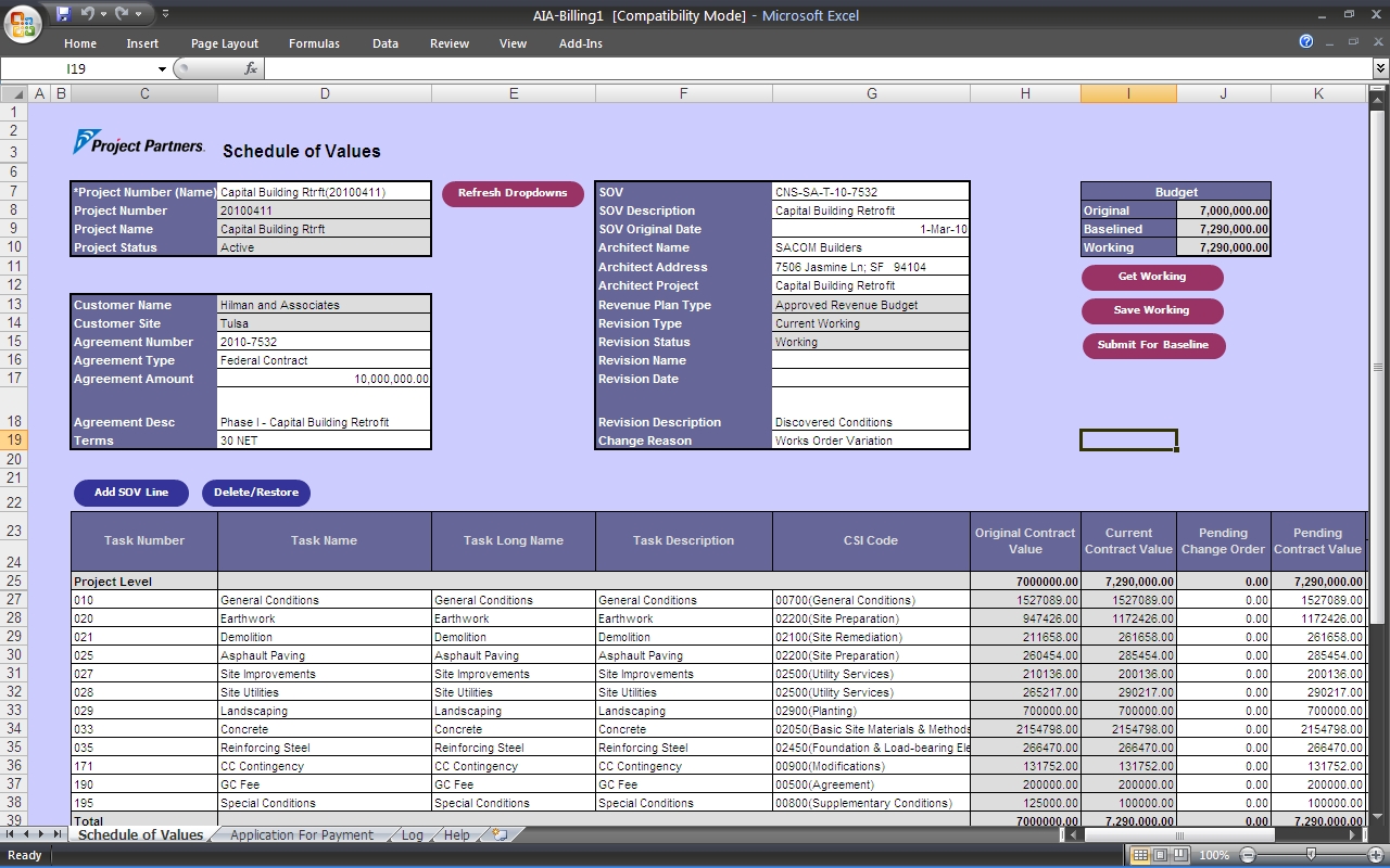 Billing software in excel sheet