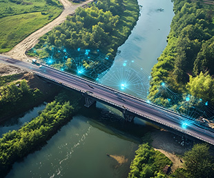 Brige built with technology