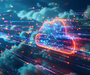 an abstract image of cloud technology