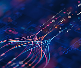 lines connecting data